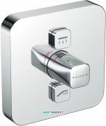 Смеситель для душа встраиваемый Kludi Push прямоугольный верхняя часть с механизмом для двух источников воды хром 386110538