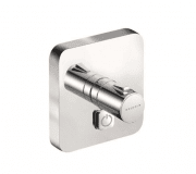 Смеситель для душа встраиваемый Kludi Push с термостатом для одного источника воды прямоугольный хром 388030538