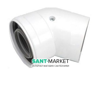 Коаксіальний відведення 45 ° Bosch AZ 394 Ø60 / 100 7736995071