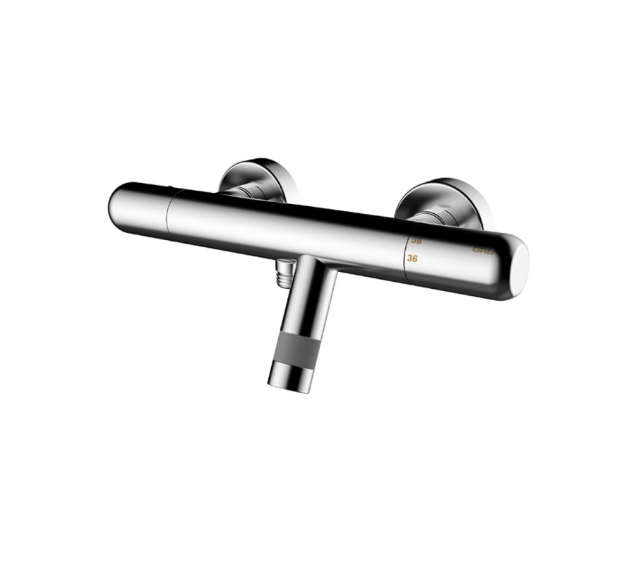 Змішувач з термостатом двухвентильний для ванни GRB E-Plus хром 35322350