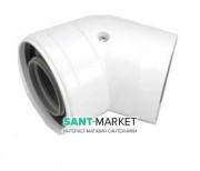 Коаксиальный отвод 45°  Bosch AZ 394 Ø60/100 7736995071
