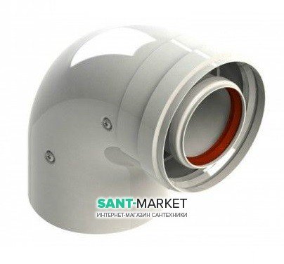 Коаксіальний відведення 90 ° Bosch AZ 393 Ø60 / 100 7736995079