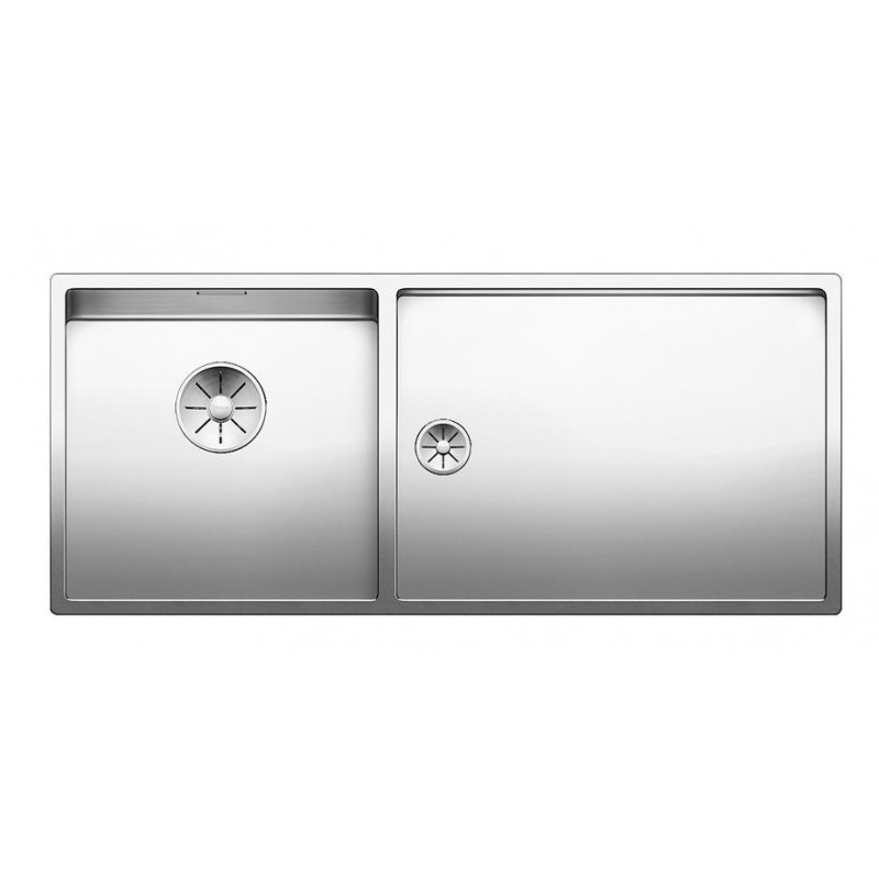 Мийка для кухні прямокутна Blanco CLARON 400/550-Т-IF чаша зліва нержавіюча сталь дзеркальне полірування 521599