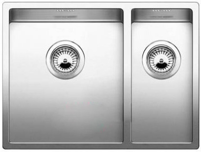 Мойка для кухни прямоугольная Blanco CLARON 340/180-U чаша слева  нержавеющая сталь  зеркальная полировка 521609