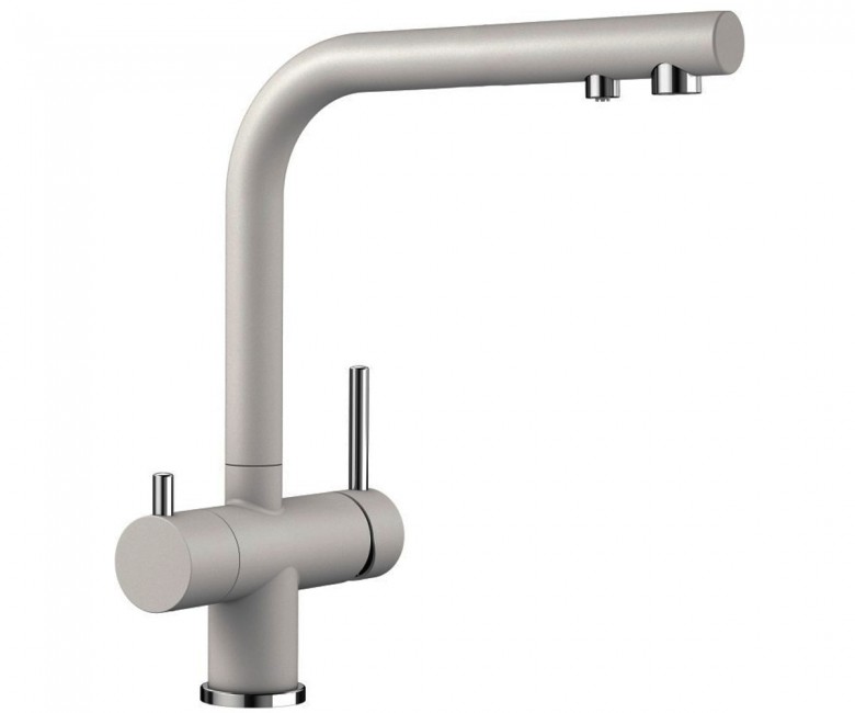 Змішувач для кухні Blanco FONTAS II SILGRANIT 2в1 для звичайної і фільтрованої води перловий 523138
