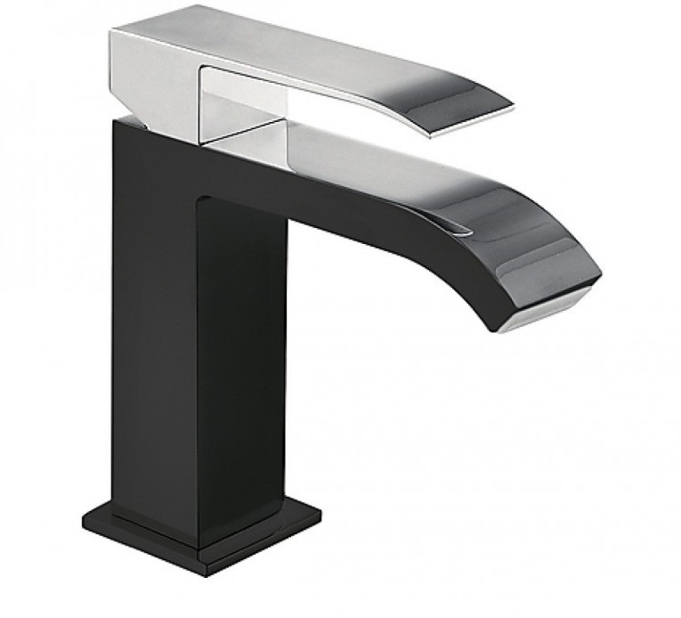 Змішувач для раковини одноважеля Tres Cuadro Tres хром / чорний 00610101NED
