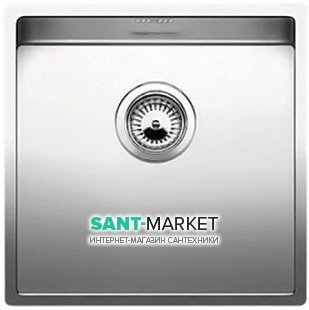 Мойка для кухни прямоугольная Blanco CLARON 400-U нержавеющая сталь  зеркальная полировка 521573