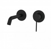 Змішувач для раковини одноважеля настінний GRB Time Black чорний 47534472