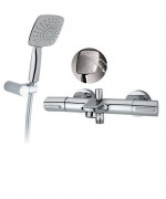 Смеситель с термостатом двухвентильный GRB Winner для ванны с душем хром 44215440