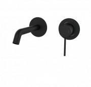 Змішувач для раковини одноважеля настінний GRB Time Black чорний 47534472