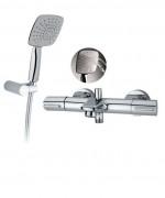 Смеситель с термостатом двухвентильный GRB Winner для ванны с душем хром 44215440