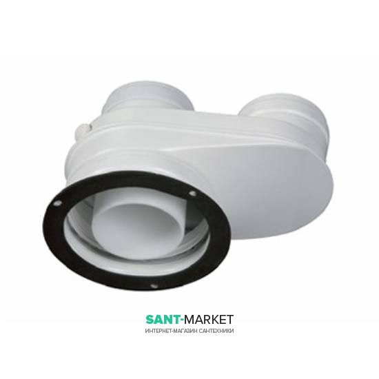 Адаптер для підключення роздільних димоходів Ø80 / 80 до казанів з виходом Ø80 / 125 Bosch AZB 922 пластик 7719002852