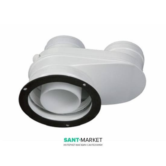 Адаптер для подключения раздельных дымоходов Ø80/80 к котлам с выходом Ø80/125 Bosch AZB 922 пластик 7719002852