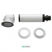 Коаксиальний горизонтальний комплект Bosch AZB 916 60/100 мм пластик 7736995011