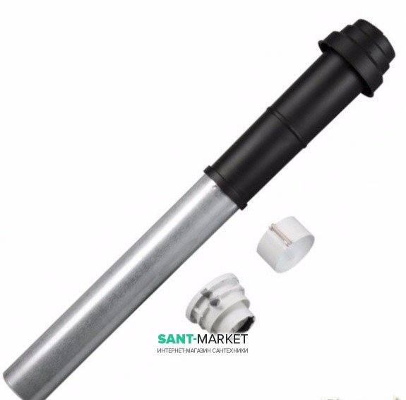 Коаксіальний вертикальний комплект Bosch AZB 917 Ø60 / 100 пластик з вітрозахистом 7719003675