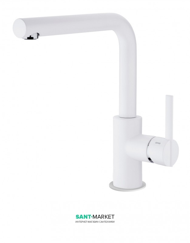 Смеситель для кухни GRB Kitchen однорычажный белый 990910