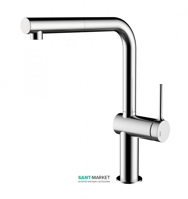 Смеситель для кухни с выдвижной лейкой GRB Kitchen однорычажный хром 46828460