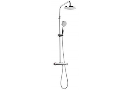 Душевая система Roca Victoria-T с термостатом и регулировкой высоты верхнего душа латунь хром A5A2018C00