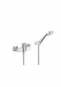 Душевой набор с однорычажным настенным смесителем для душа Roca Victoria Pro A5A2023C02