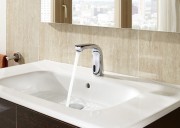 Бесконтактный сенсорный кран для раковины Roca L20 работает от сети хром A5A5709C00