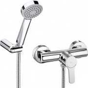 Душевой набор с однорычажным настенным смесителем для душа Roca L20 латунь хром A5A2009C02