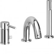 Смеситель однорычажный на борт ванны с душем Paffoni Light хром LIG 040 L CR