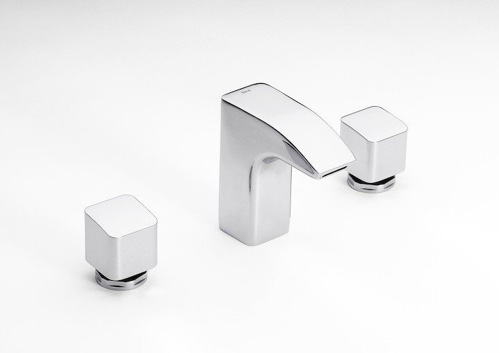 Смеситель для раковины Roca Thesis двухвентильный на 3 отверстия хром A5A4450C00