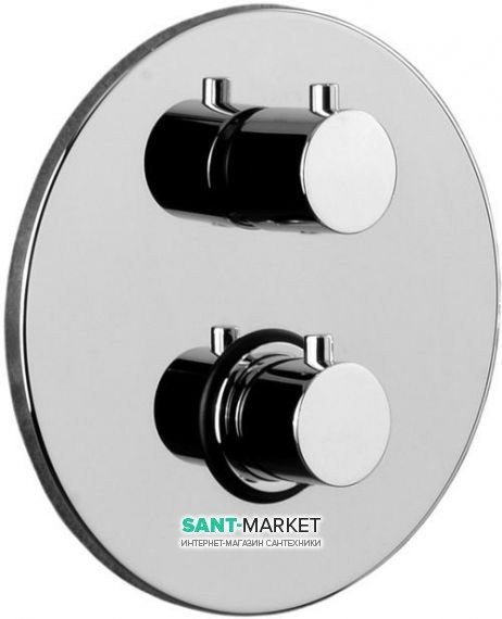 Змішувач з термостатом прихований (вбудований) Paffoni Light хром LIQ 019 CR