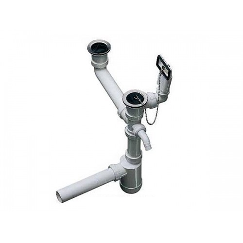 Отводная арматура двойная 1 ½ с переливом и сифоном Blanco 137980