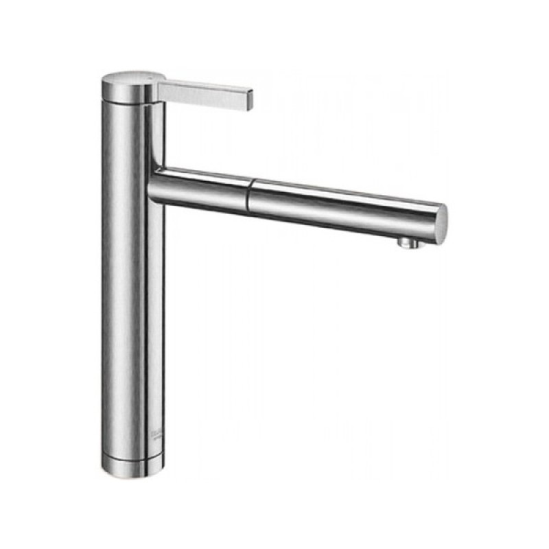 Смеситель для кухни Blanco LINEE-S однорычажный  выдвижной излив  нержавеющая сталь  матовая полировка517593