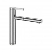 Смеситель для кухни Blanco LINEE-S однорычажный  выдвижной излив  нержавеющая сталь  матовая полировка517593