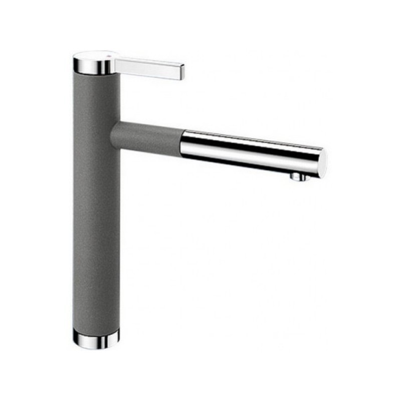 Смеситель для кухни Blanco LINEE-S однорычажный  выдвижной излив  хром  алюметаллик 518439