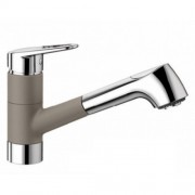 Смеситель для кухни Blanco Notis-S SILGRANIT® однорычажный серый беж 523259