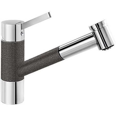Смеситель для кухни Blanco Tivo-S SILGRANIT® однорычажный хром/антрацит 517610
