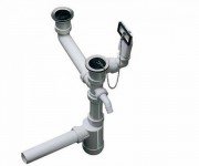 Отводная арматура двойная 1 ½ с переливом и сифоном Blanco 137979