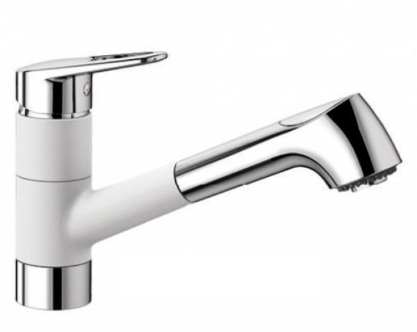 Смеситель для кухни Blanco Notis-S SILGRANIT® однорычажный белый 523257