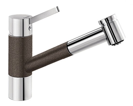 Змішувач для кухні Blanco Tivo-S SILGRANIT® змішувач хром / кави 517618
