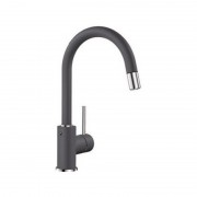 Смеситель для кухни Blanco Mida-S Silgranit однорычажный  выдвижной излив  темная скала 521462