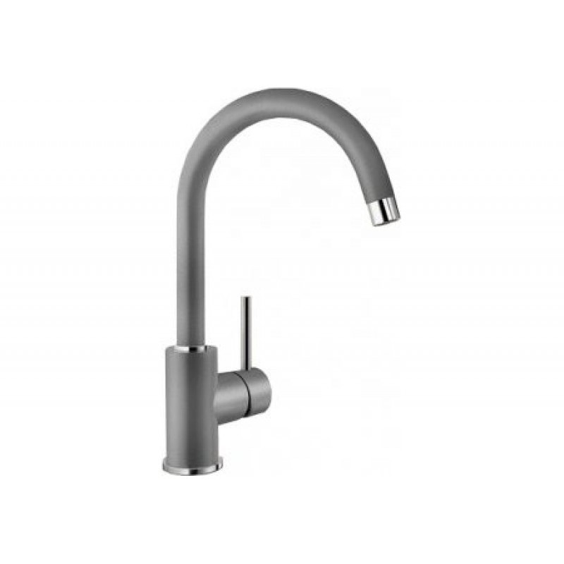 Смеситель для кухни Blanco Mida Silgranit однорычажный  алюметаллик 519416