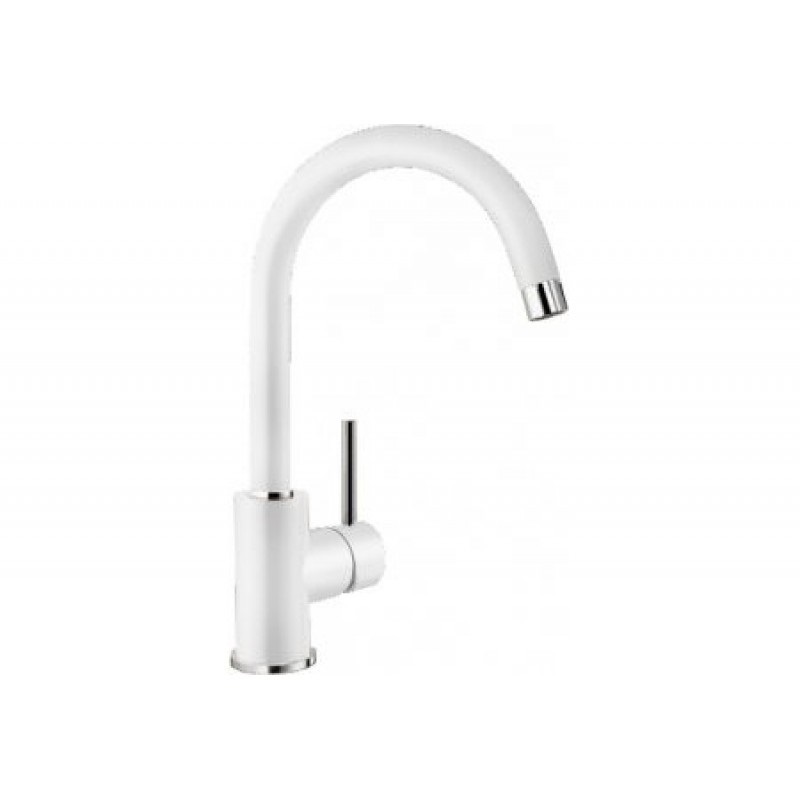 Смеситель для кухни Blanco Mida Silgranit однорычажный  белый 519418