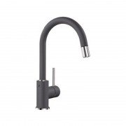 Змішувач для кухні Blanco Mida-S Silgranit одноважільний висувний вилив темна скеля 521462