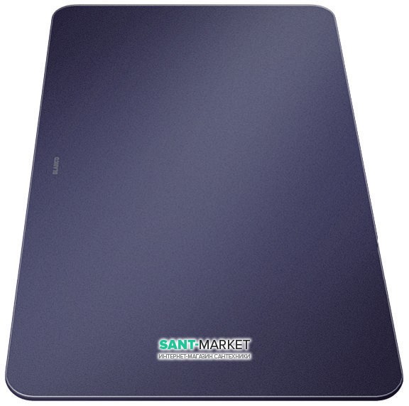 Обробна дошка прямокутна з безпечного скла Blanco темно-синя 232846