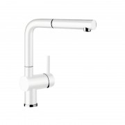 Смеситель для кухни Blanco LINUS-S однорычажный  выдвижной излив  белый 516692