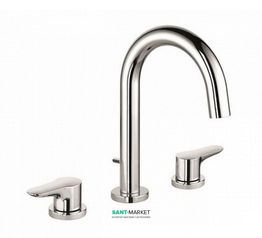 Змішувач для раковини Kludi Objekta Двохважеля з трьома отворами 323930575