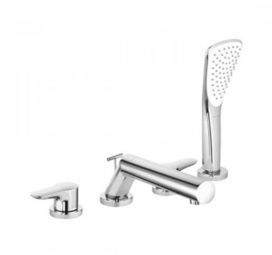 Смеситель для ванны Kludi Objekta двухрычажный на четыре отверстия 324250575