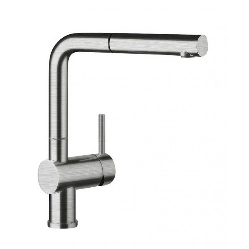 Смеситель для кухни Blanco LINUS-S однорычажный  выдвижной излив  нержавеющая сталь 517184