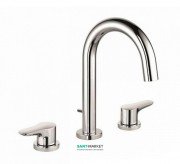 Смеситель для раковины Kludi Objekta двухрычажный с тремя отверстиями 323930575