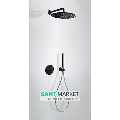 Душевая система скрытого монтажа Tres коллекция Study-Tres черный 26298091TNE