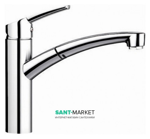 Смеситель для кухни Blanco Nea-S однорычажный  выдвижной излив  хром 520296