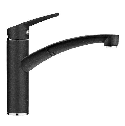 Смеситель для кухни Blanco Nea-S Silgranit однорычажный  выдвижной излив  антрацит 520298